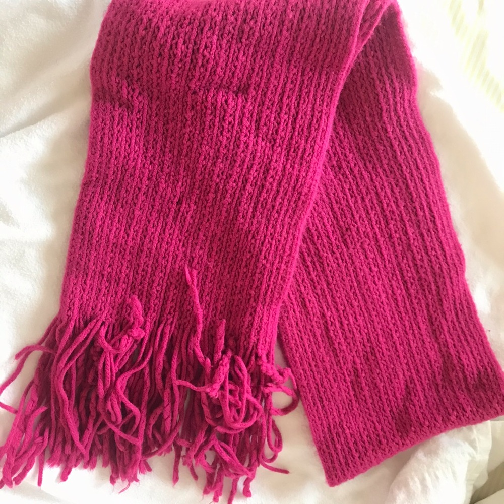 Pink Knit Scarf